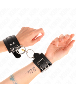 KINK - FERMAPOLSO CON BLOCCAGGIO O-RING NERO REGOLABILE 20-28 CM X 5,5 CM