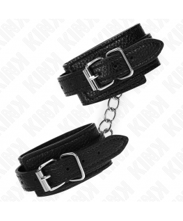 KINK - RESISTENZA DA POLSO CON MOTIVO SERPENTE NERO REGOLABILE 20-28 CM X 5,4 CM