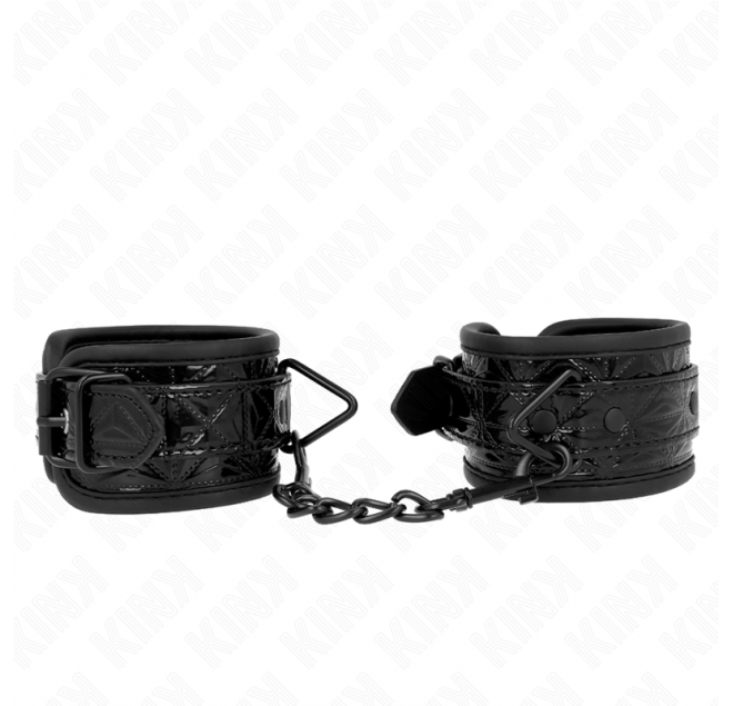 KINK - RESISTENZA DA POLSO CON MOTIVO A DIAMANTI NERO REGOLABILE 17-26 CM X 5,5 CM