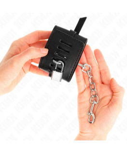 KINK - RESISTENZA DA POLSO DELUXE CON BLOCCAGGIO NERO REGOLABILE 14,5-21 CM X 6 CM