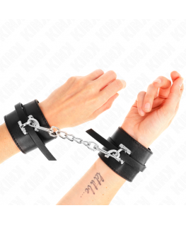 KINK - RESISTENZA DA POLSO DELUXE CON BLOCCAGGIO NERO REGOLABILE 14,5-21 CM X 6 CM