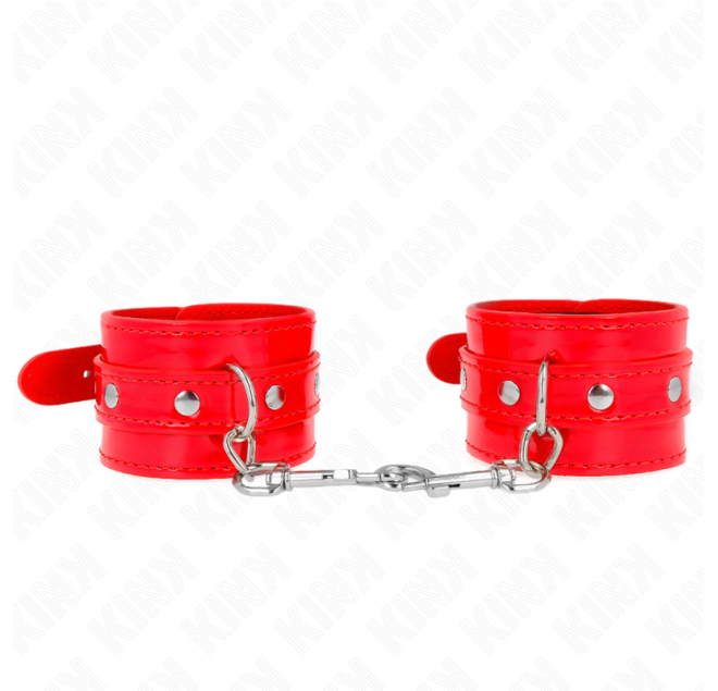 KINK - POLSINI LUCIDI ROSSI REGOLABILI 23-33 CM