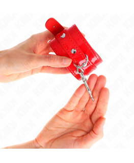 KINK - POLSINI LUCIDI ROSSI REGOLABILI 23-33 CM