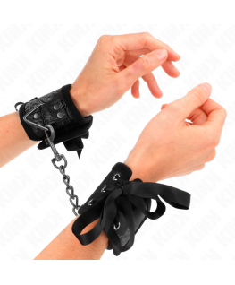 KINK - RESISTENZA DA POLSO SCANDALO DETTAGLI IN PIZZO NERO 24,5 CM X 6,5 CM