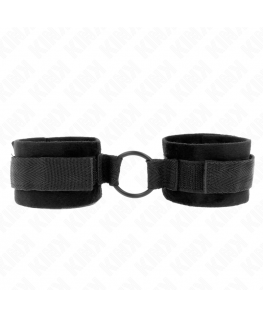 KINK - POLSINI IN PELLICCIA PER PRINCIPIANTI 25 CM CON O-RING 4 CM NERO REGOLABILE 15-25 CM