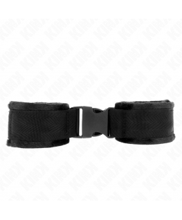 KINK - TENUTA DA POLSO IN NYLON HOOK&LOOP ROSSO-NERO MODELLO 1 REGOLABILE 25-35 CM X 6 CM