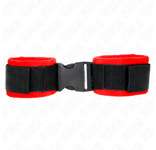 KINK - TENUTA DA POLSO IN NYLON HOOK&LOOP NERA MODELLO 1 AJDUSTABLE 25-35 CM X 6 CM