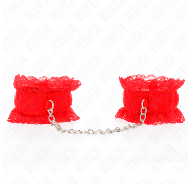 KINK - CINTURINO DA POLSO ELASTICO IN PIZZO ROSSO