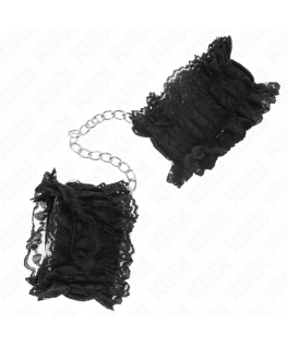 KINK - POLSO ELASTICO IN PIZZO NEGRO