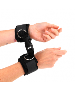 KINK - TENUTA DA POLSO IN NEOPRENE CON GANCIO E LOOP NERA REGOLABILE 22-34 CM