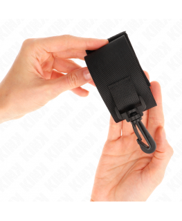 KINK - POGGIPOLSO IN NYLON NERO