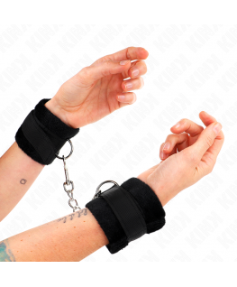 KINK - POLSINI IN PELLICCIA PER PRINCIPIANTI NERI 30 X 7 CM