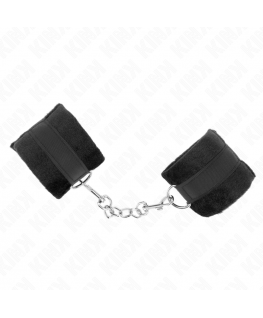 KINK - POLSINI IN PELLICCIA PER PRINCIPIANTI NERI 30 X 7 CM