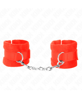 KINK - POLSINI IN PELLICCIA PER PRINCIPIANTI ROSSO 30 X 7 CM