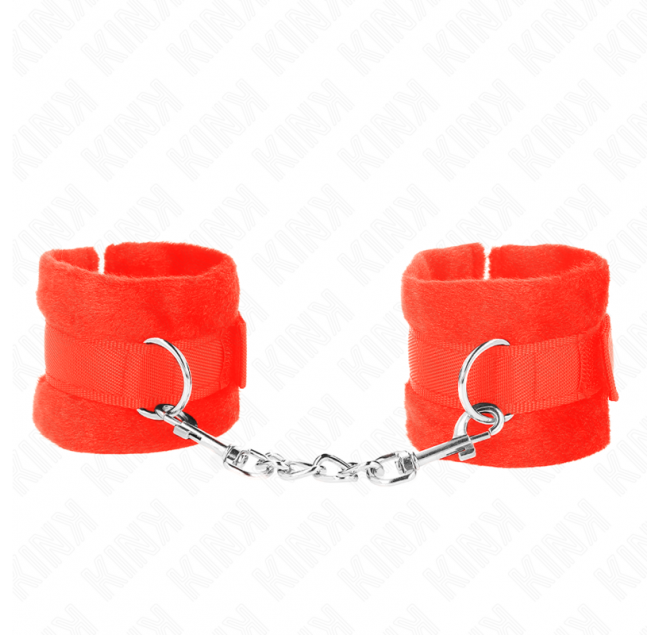KINK - POLSINI IN PELLICCIA PER PRINCIPIANTI ROSSO 30 X 7 CM