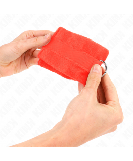 KINK - POLSINI IN PELLICCIA PER PRINCIPIANTI ROSSO 30 X 7 CM