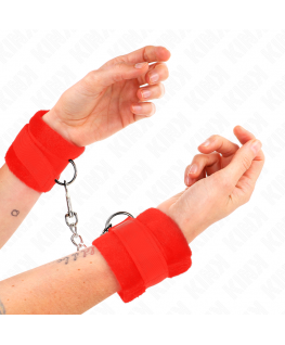 KINK - POLSINI IN PELLICCIA PER PRINCIPIANTI ROSSO 30 X 7 CM