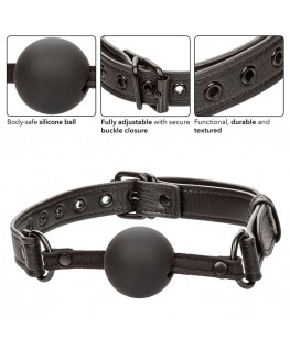 CALEXOTICS - NOCTURNAL BALL GAG SILICONE NERO