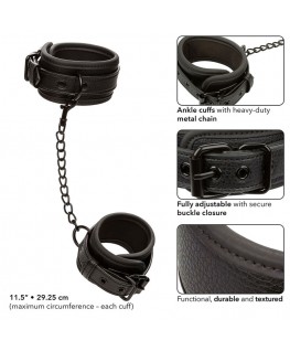 CALEXOTICS - NOCTURNAL CAVIGLIERE IN PELLE REGOLABILI NERE