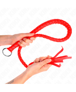 KINK - FRUSTA SERPENTE CON ANELLO MANO ROSSO 65 CM