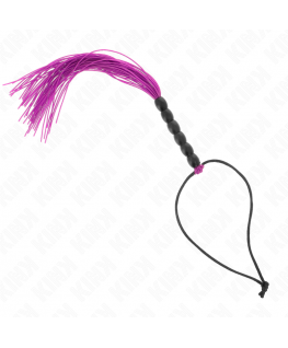 KINK - MINI FRUSTA IN SILICONE CON 6 PERLINE VIOLA 26 CM