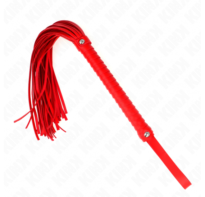 KINK - FRUSTA CON MANICO ROSSO STRUTTURATO 48,5 CM