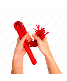 KINK - FRUSTA CON MANICO ROSSO STRUTTURATO 48,5 CM
