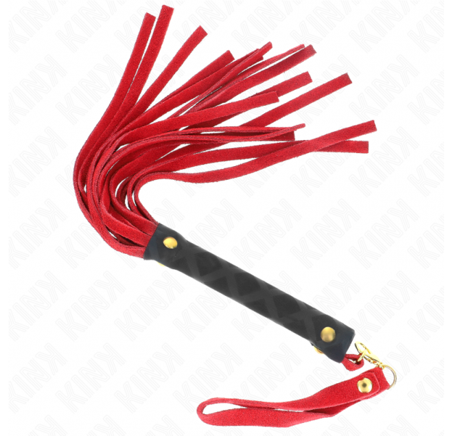 KINK - MINI FRUSTA IN CAMOSCIO ROSSO 30 CM