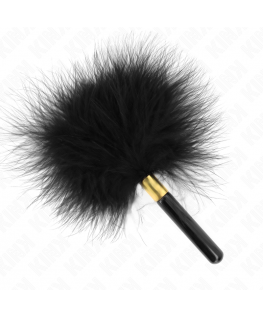 KINK - PIUME TICKLE IN METALLO ORO NERO 18 CM