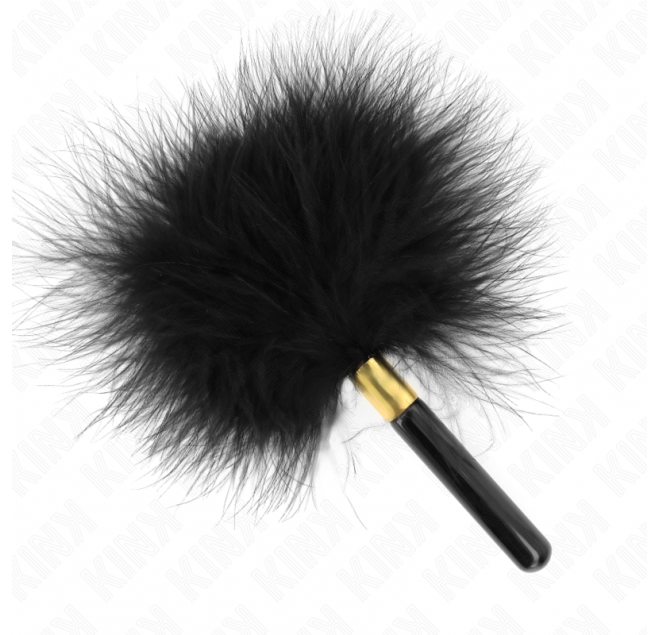 KINK - PIUME TICKLE IN METALLO ORO NERO 18 CM