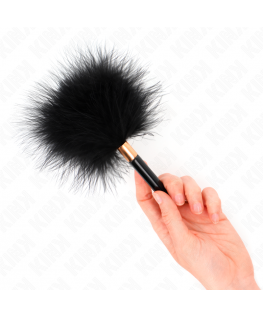 KINK - PIUME TICKLE IN METALLO ORO NERO 18 CM