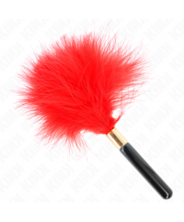 KINK - PIUME TICKLE IN METALLO ORO ROSSO 18 CM