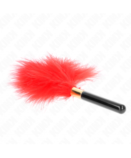 KINK - PIUME TICKLE IN METALLO ORO ROSSO 18 CM