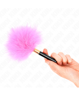 KINK - PIUME TICKLE IN METALLO ORO FUCSIA 18 CM