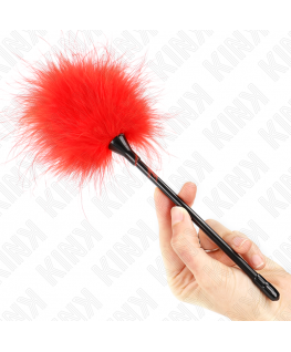 KINK - PIUME ROSSE TICKLE UTILIZZATE PER IL KIT BONDAGE 27 CM
