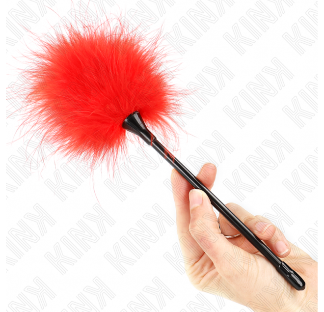 KINK - PIUME ROSSE TICKLE UTILIZZATE PER IL KIT BONDAGE 27 CM