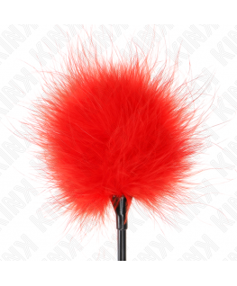 KINK - PIUME ROSSE TICKLE UTILIZZATE PER IL KIT BONDAGE 27 CM