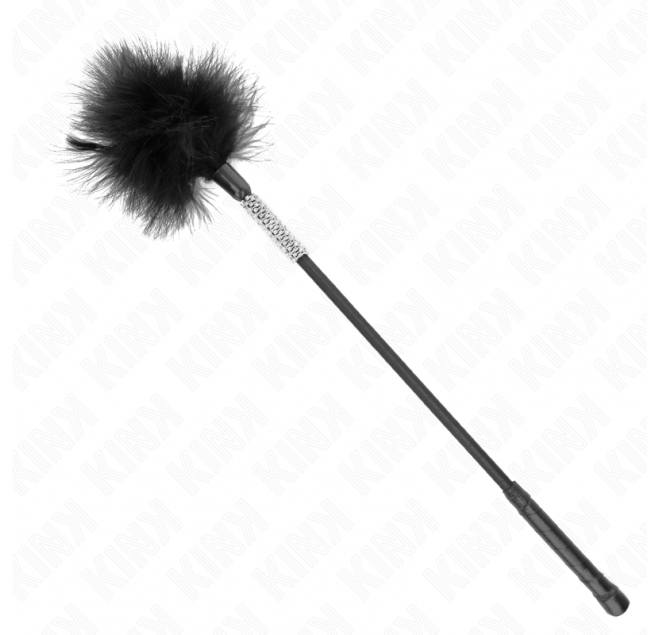 KINK - PIUME TICKLE CON MANICO STRASS 50 CM