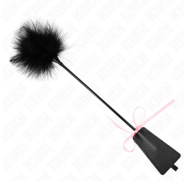 KINK - PIUME TICKLE CON FIOCCO NASTRO ROSA 49 CM