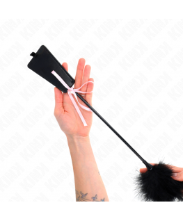 KINK - PIUME TICKLE CON FIOCCO NASTRO ROSA 49 CM