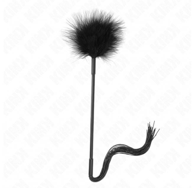 KINK - FRUSTA IN SILICONE CON PIUME PER SOLLETICO 47 CM