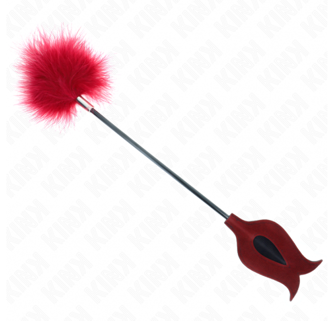 KINK - PIUME SOLLECITANTI CON PAGAIA A FORMA DI ROSA 8 CM