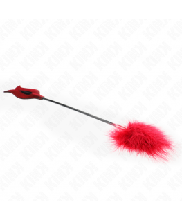 KINK - PIUME SOLLECITANTI CON PAGAIA A FORMA DI ROSA 8 CM