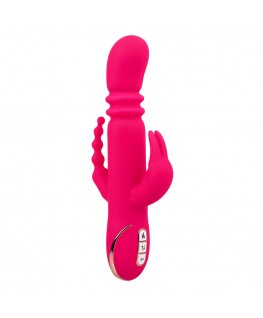 CALEXOTICS - JACK FANTASY VIBRATORE TRIPLO RISCALDATO ROSA CONIGLIO