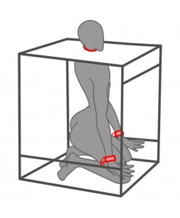 SECRET DOME - KINK CLUB CABINA BUKKAKE NERO E ROSSO