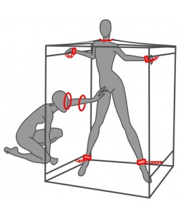 SECRET DOME - KINK CLUB CABIN SCANDALE NERO E ROSSO