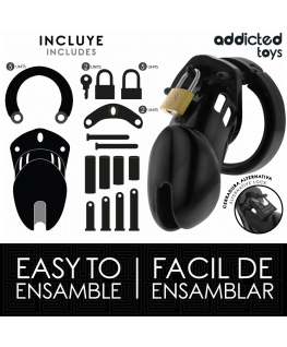 ADDICTED TOYS LOCKED - GABBIA PER PENE OBSIDIAN HOLD TAGLIA M