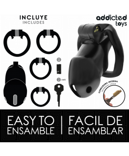 ADDICTED TOYS LOCKED - MINDNIGHT CELL GABBIA PER PENE TAGLIA M