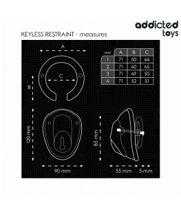 ADDICTED TOYS LOCKED - GABBIA PER PENE SENZA CHIAVE 11,5 CM