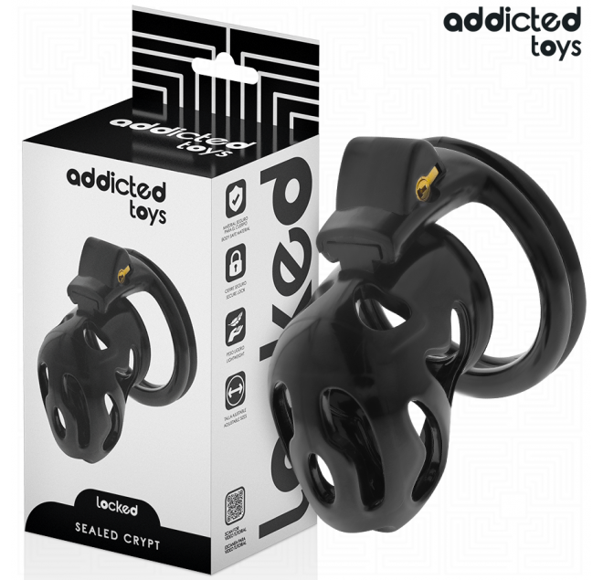 ADDICTED TOYS LOCKED - GABBIA PER PENE SIGILLATA CRYPT 8 CM
